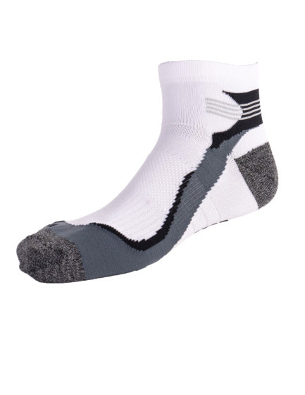 Rucanor Running Socken kurz 2-Pack weiß grau Größe 35-38