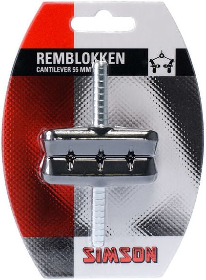 Simson Brake Shoe Cantilever 55 mm per uppsättning på kartan