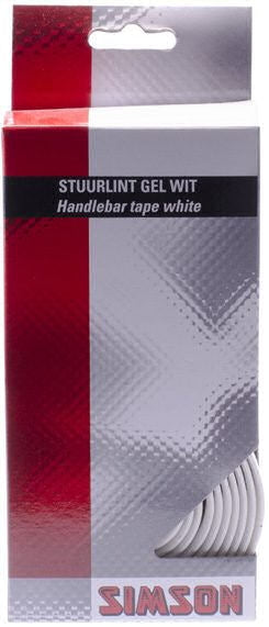 Simson Stering Lint Gel White (bici da corsa, shock -absorbing, comodo)
