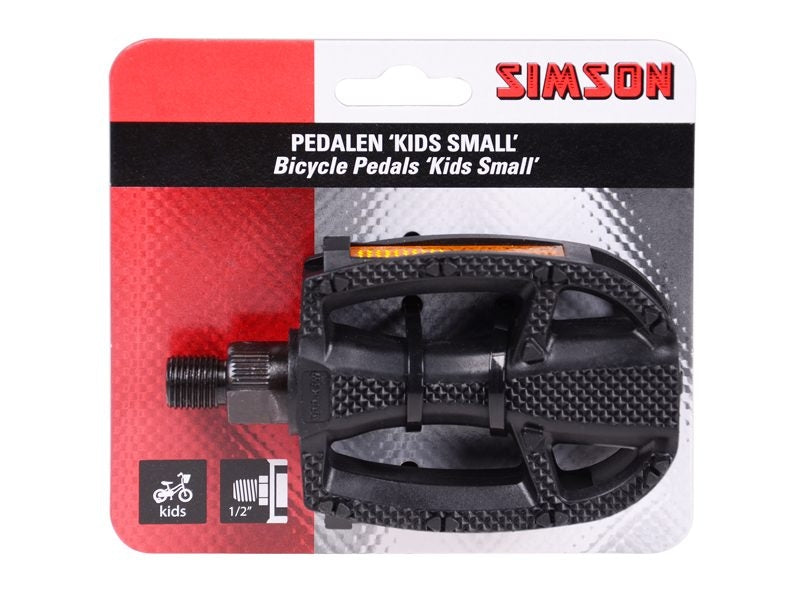 Pedals Kids Small 1 2 inch reflection black per set