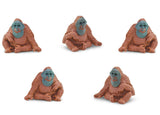 Safari Orangutan Play Set 2,5 cm rjava 192-del