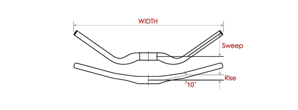 Satori Noirette Lenkung Biegung 31,8 mm mattschwarz 630 mm (E-Bike)