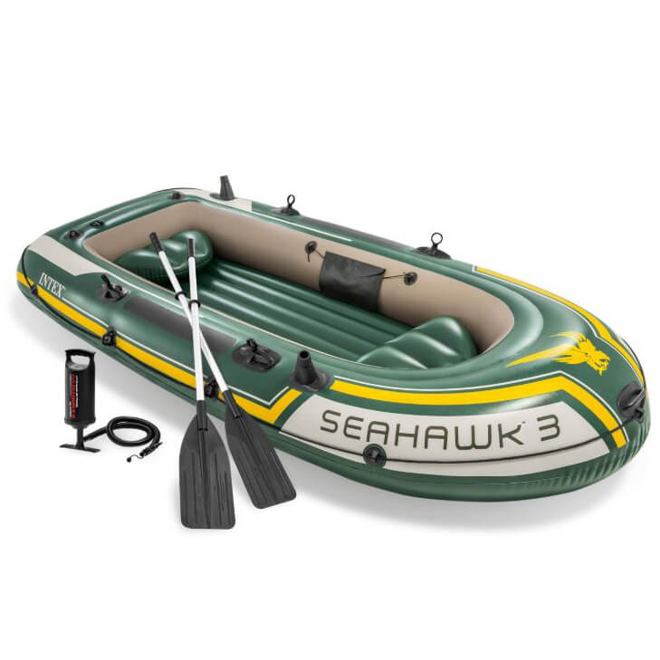 Intex Seahawk 3 Set - Drei -Personen aufblasbares Boot