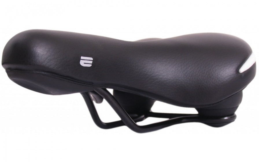 Selle Comfort Saddle Ride. Nero con paraurti bianchi