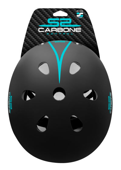 Skids Control Carbone Skate Helmet justerbar svart størrelse 53-57 cm