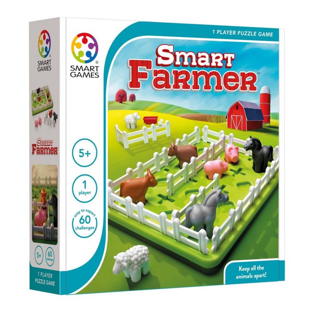 Smart games smart farmer, houd al de dieren in een aparte wei