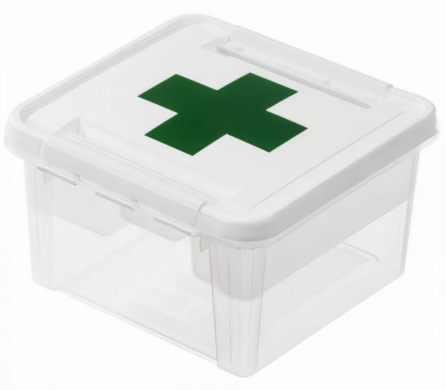 SmartStore Deco Storage Box Pierwsza pomoc 8 litrów 28 x 17 cm biały