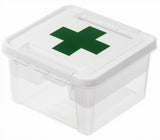 SmartStore Deco Storage Box Pierwsza pomoc 8 litrów 28 x 17 cm biały