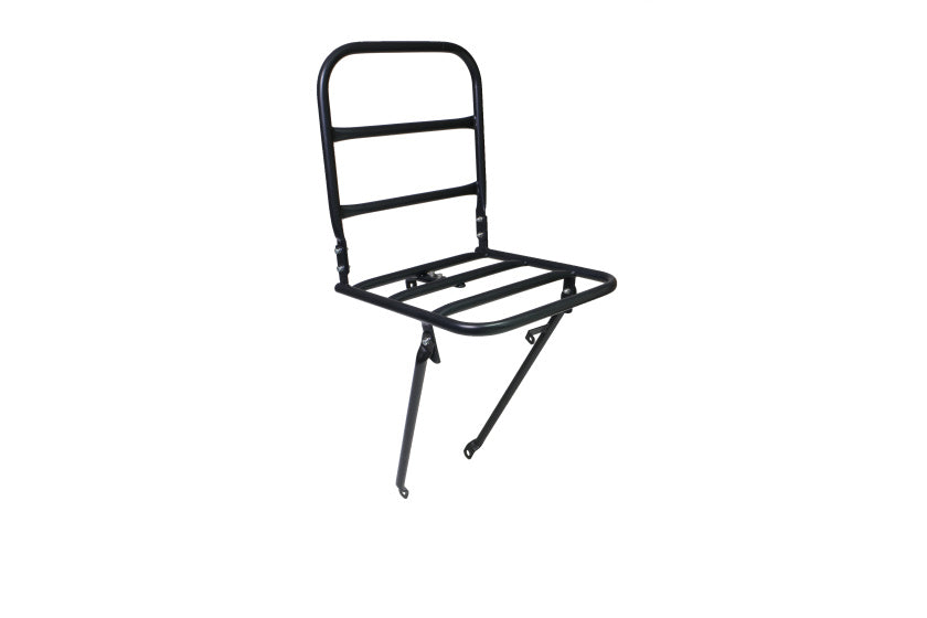 Frontbärare med kronbult montering 30 x 30 cm stålmatt svart