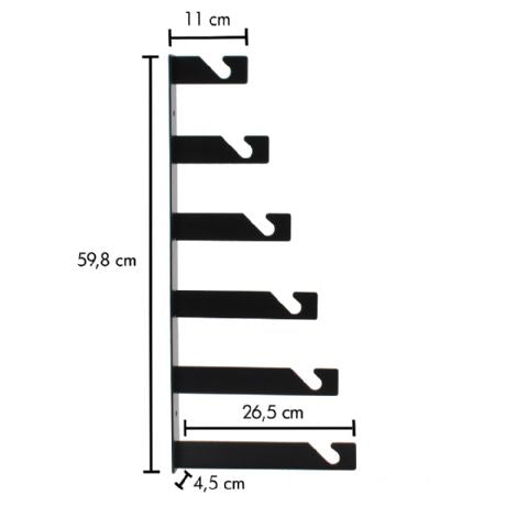 Hannergrondhuele-Support MBG-2006 fir 6 Rollen