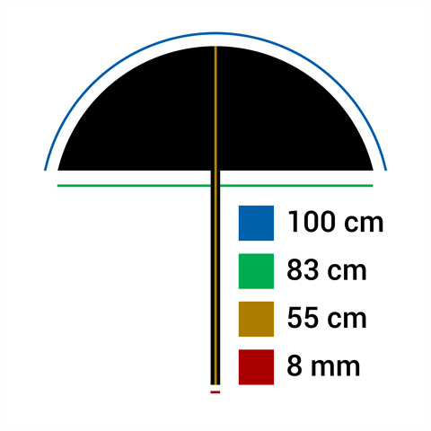Studiooking UBT83 Diffus weiß 100 cm