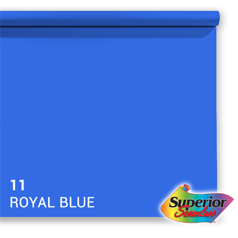 Superior background paper 11 Royal Blue Chroma Key 1.35 x 11m