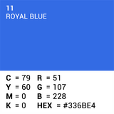 Superior background paper 11 Royal Blue Chroma Key 1.35 x 11m