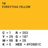 Superior Hintergrundpapier 14 Forsythia gelb 1,35 x 11 m