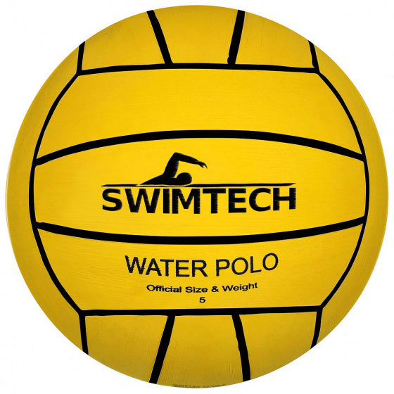 Swimtech Waterpolobal Gummi Gelb Größe 5