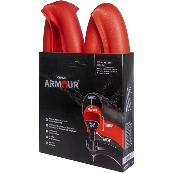 Armadura de protección de fugas de tannus 24 x 1 3 8 pulgadas (35 40-540) rojo