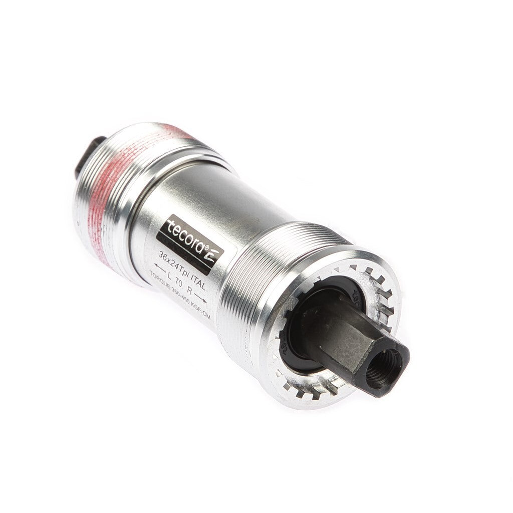Tecora E bottom bracket 110½ mm Italian 36x24tpi, Alu Cup