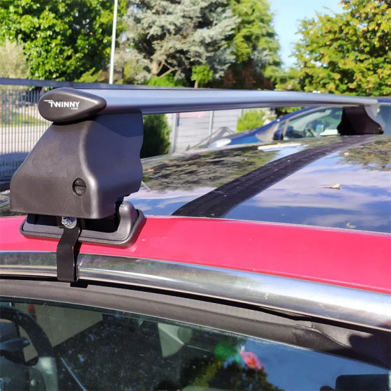 Set di rack per tetto barra mosca tesla 3 in alluminio nero