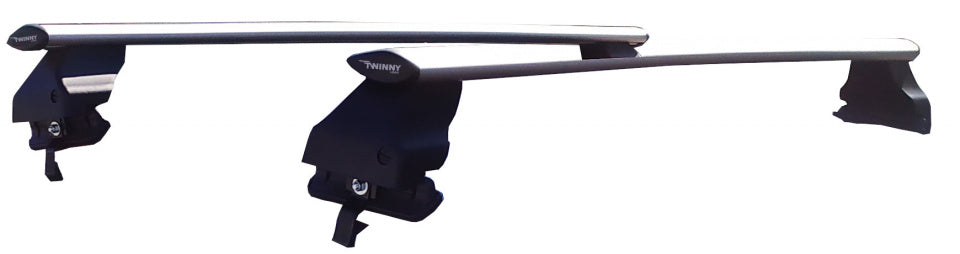 Set di rack per tetto barra mosca tesla 3 in alluminio nero