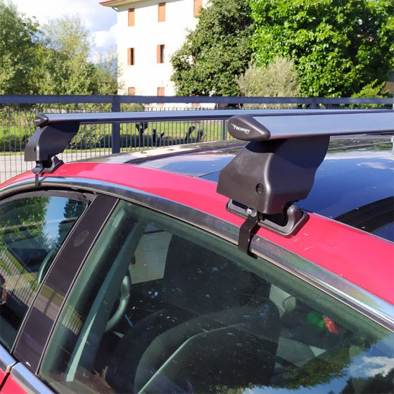 Set di rack per tetto barra mosca tesla 3 in alluminio nero