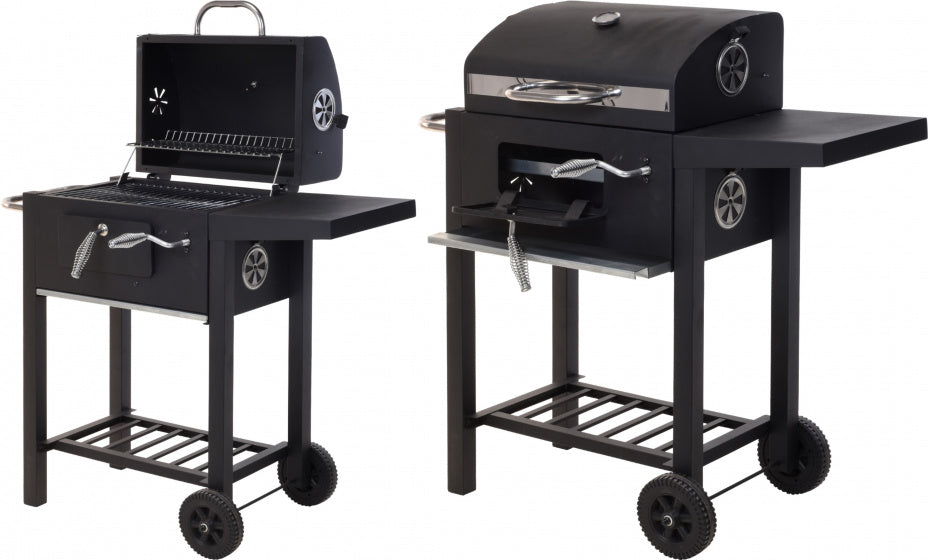 Vaggan Luxury Charcoal Burner 38,5 x 32,5 x 77 cm Matte Black