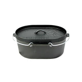 Valhal Dutch Oven Frighing Casher in ghisa con coperchio ovale 9 l