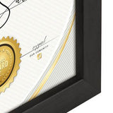 ZEP V4721B Certifikat Sort 21x29,7 cm