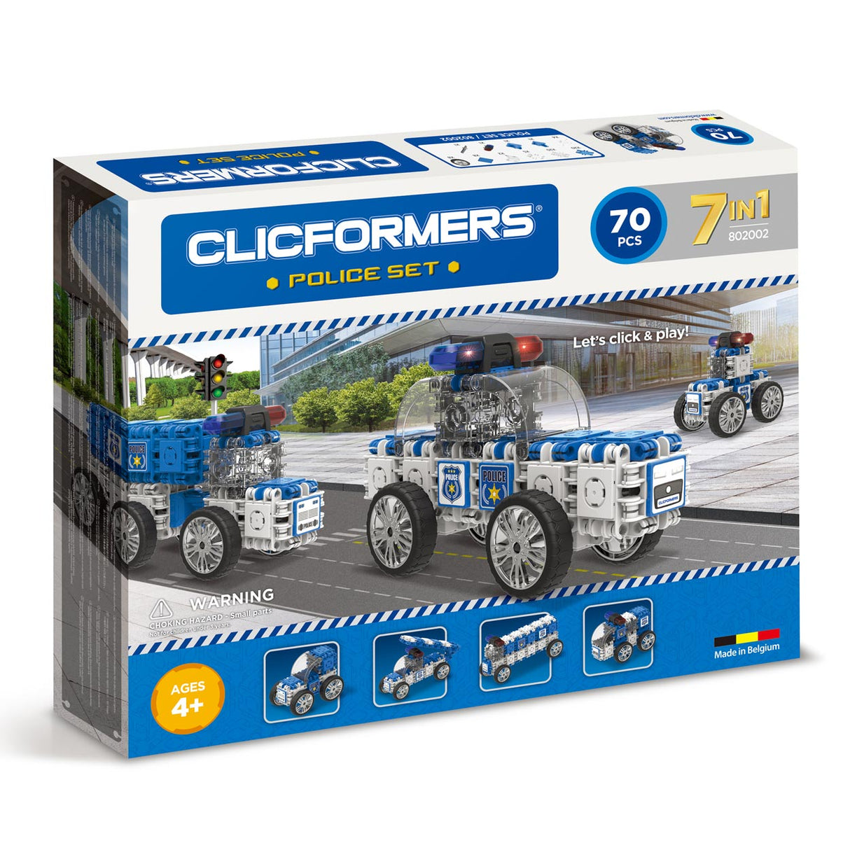 Clicformers Police Set, 7-in-1, 70dlg