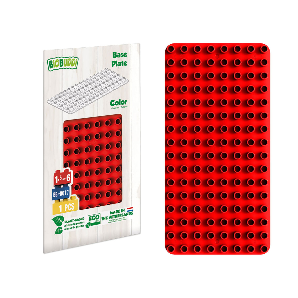 Biobuddi -Basisplatte rot