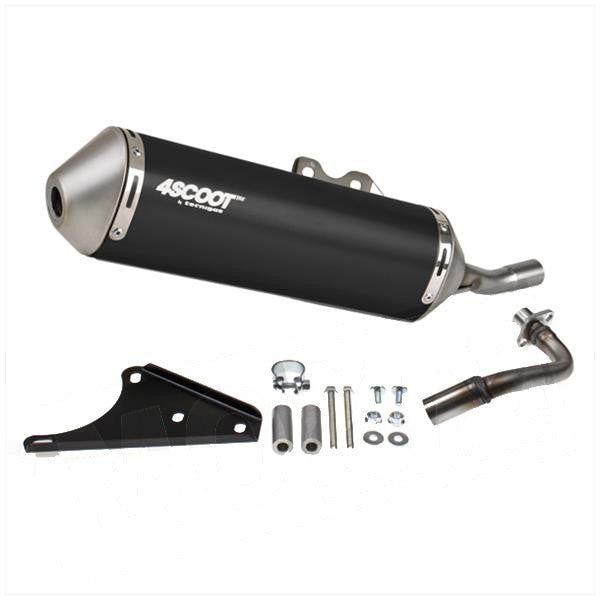 Tecnigas wydech 4scoot czarny | Kymco Agility 50cc 4t Gy6