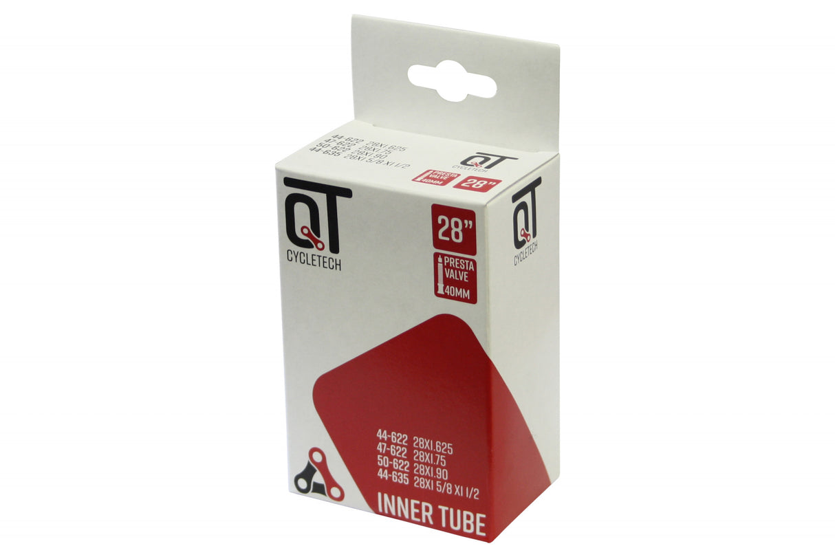 Qtcychectech QT Inner Tube SV19 28 tommer 44 50-622 SV 40 mm 2217387