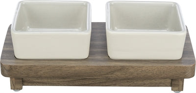 Trixie Food Bowl Dog Set CityStyle keramic šedá hnědá