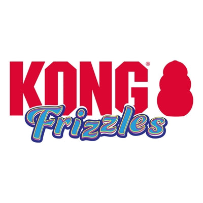 Kong frizzle Zazzle s piskam in zvokom na gubah okrepljen