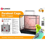 Flamingo Flamingo Grasparietenkooi Siri 78x48x81.5-100 cm Kupferfarbe