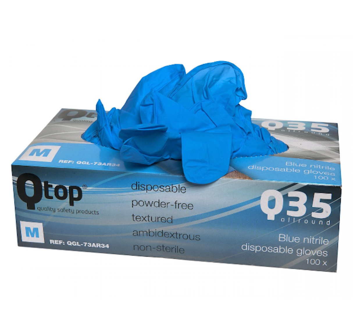 Qcychecteech iqop nitril Handschuhe disperenser Gréisst l pro 100 Stécker