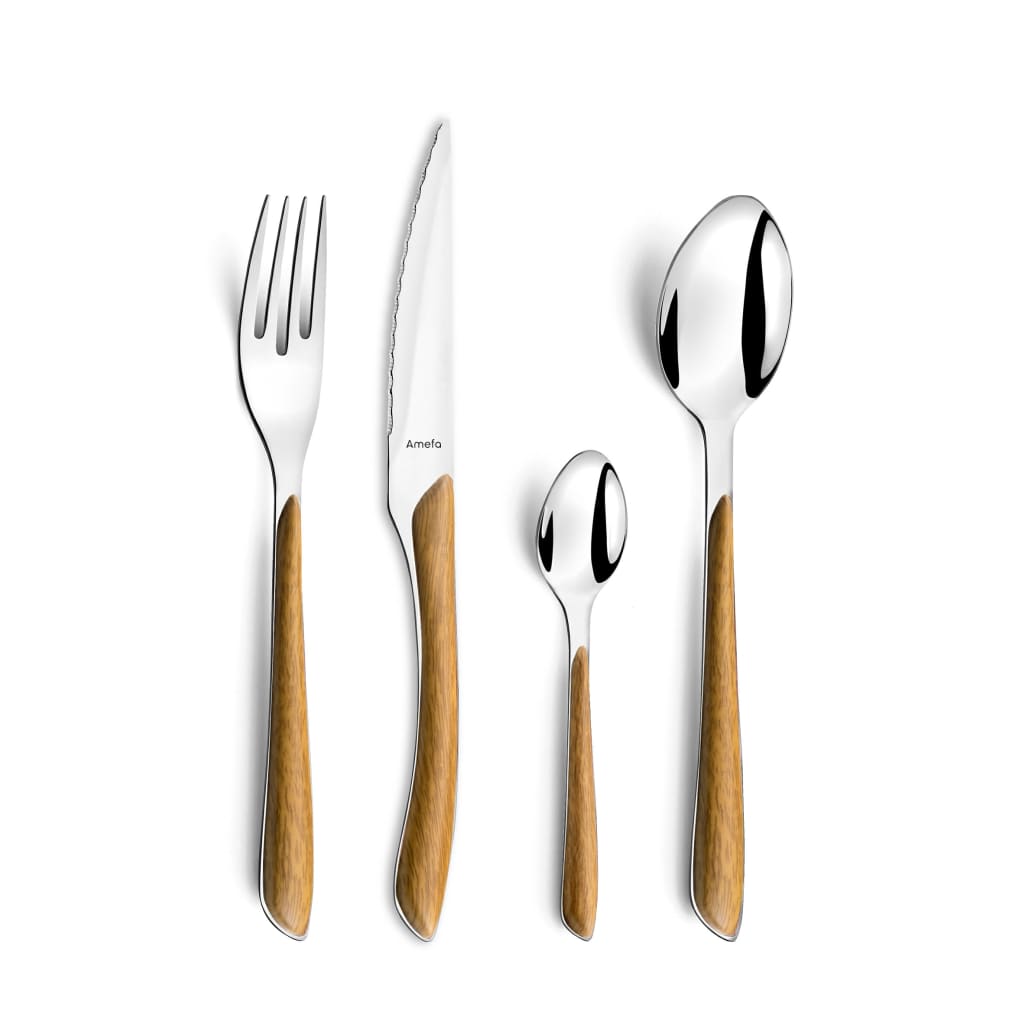 AMEFA AMEFA Set di posate a 16 pezzi Eclat Natura Natural Wood