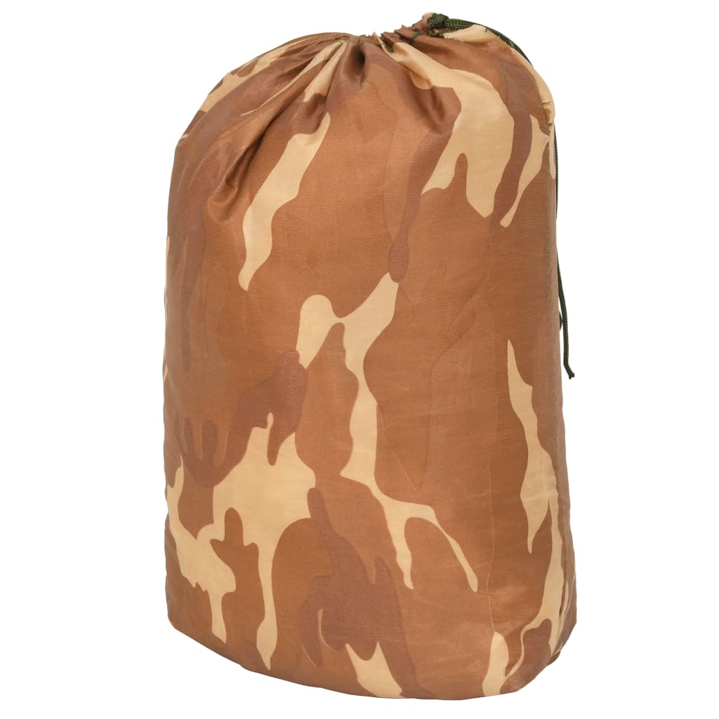Vidaxl camouflagenet med opbevaringspose 2x5 m beige