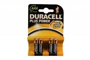 Bateria Duracell plus zasilanie AAA (P4)