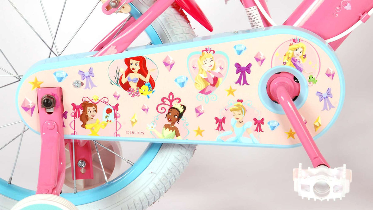 Disney Prinzessin Kanner Vëlo Meedercher 16 Zoll rosa zwee Handbremsen