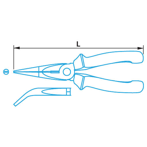 Bernese 100527 Phone tang Bent 205 mm