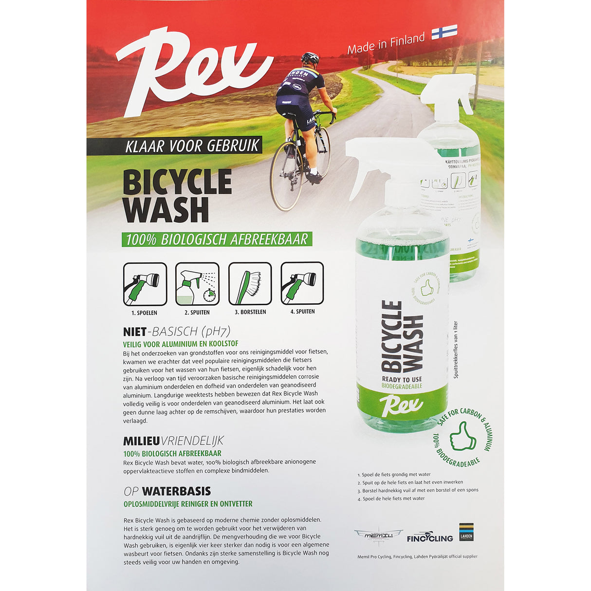 Rex sykkelvask 1000 ml