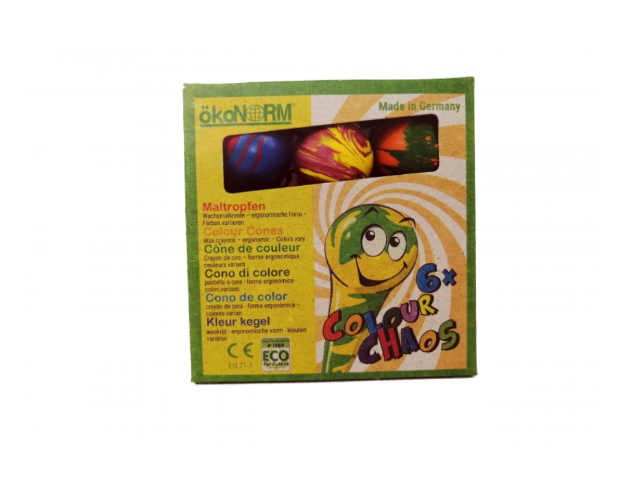 Ökonorm Wachs Buntstifte Multicolor Pin 6 Teile
