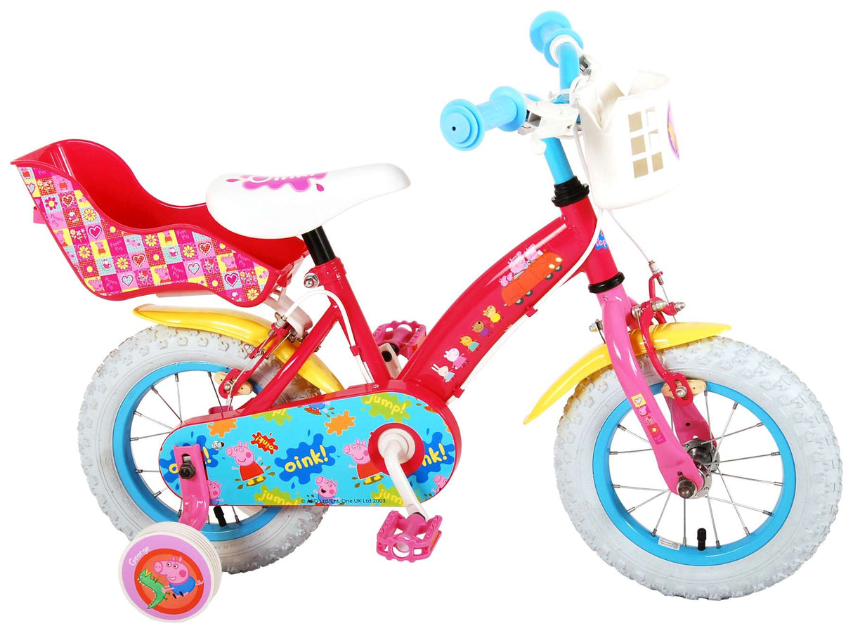 Peppa Pig Bicycle para niños - Niñas - 12 pulgadas - Pink - Dos frenos de mano