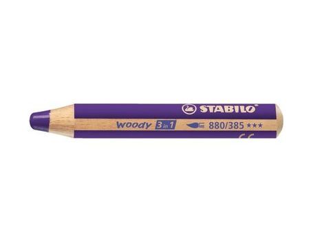 Stabilo Woody svinčnik 3 v 1 vijolični