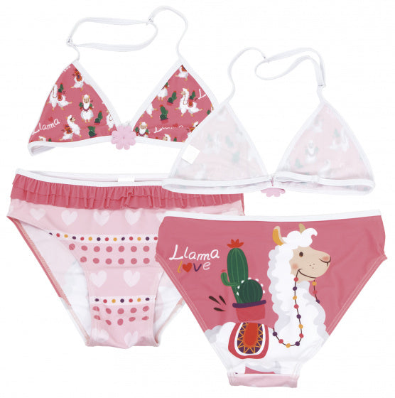 Arditex Bikini Llama Triangle Girls Polyester Pink Size 14 Years