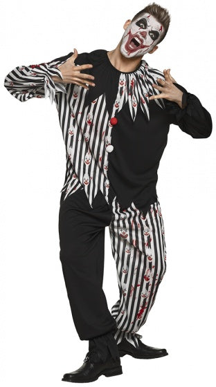 Boland Bloody Clown costume unisex black and white size 50-52 (m)
