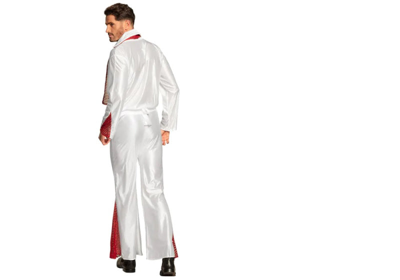 Boland Verkleedpak 'n Roll Ster Heren Wit maat 50 52