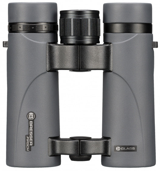 Bresser Pirsch ED 10x34 Binoculars with Fasecoating Gray