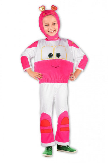 CIAO S.R.L ROBOT Tog 3-delt dressup sæk lyserød hvid