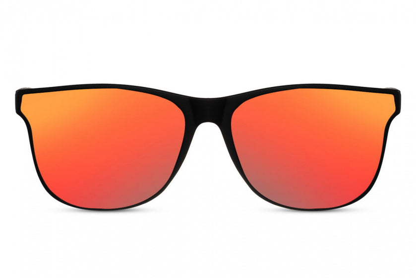 Gli occhiali da sole CWI unisex hanno completamente circondato il gatto. 3 rosso nero